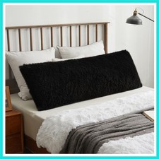 Soft Plush Body Pillow Cover, 20x54 Big Fluffy Body Pillowcase, Boho Faux Fur...