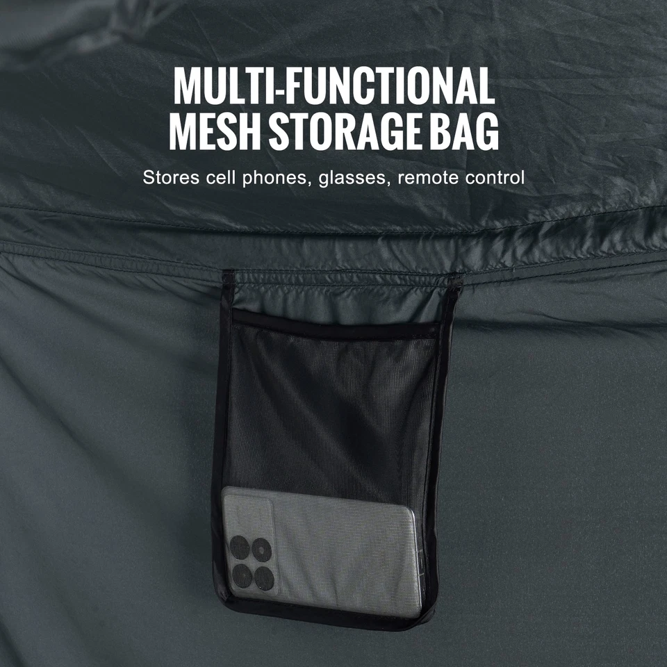 VEVOR 4 Puertas Cama Tienda Transpirable Luz Apagón con Postes de Fibra de 0.28 pulgadas Foto 4 de 4