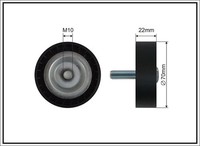Caffaro 500686 Umlenk-/FüHrungsrolle, Keilrippenriemen FüR MERCEDES-BENZ