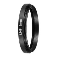 5mm M48 Lens Adapter Ring Extension Tube for Camera and Eyepiece, Black