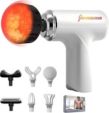 Massage Gun with Heat Powerful Deep Tissue Massager, Handheld Mini Massage...