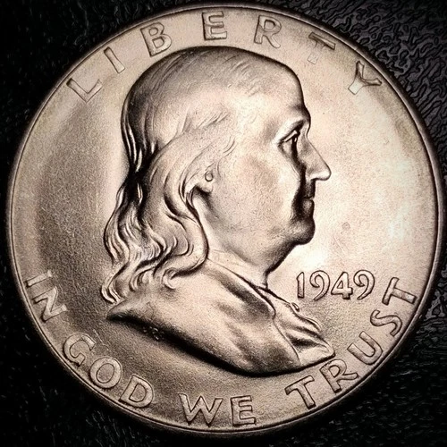 1949 S Franklin Half Dollar - BU - 90% Silver 50C