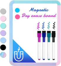 Small White Board Dry Erase, 8.5'' X 11'' Magnetic Dry Erase Board, Mini Whitebo