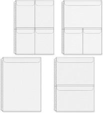A4 Binder Pockets Zipperless Cash Envelopes Multi Pocket Binder Sleeves with