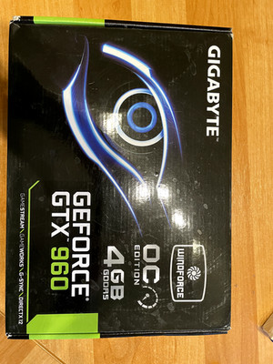 Gigabyte NVIDIA GeForce GTX 960 4GB GDDR5 Grafikkarte (GV-N9602OC-4GD)