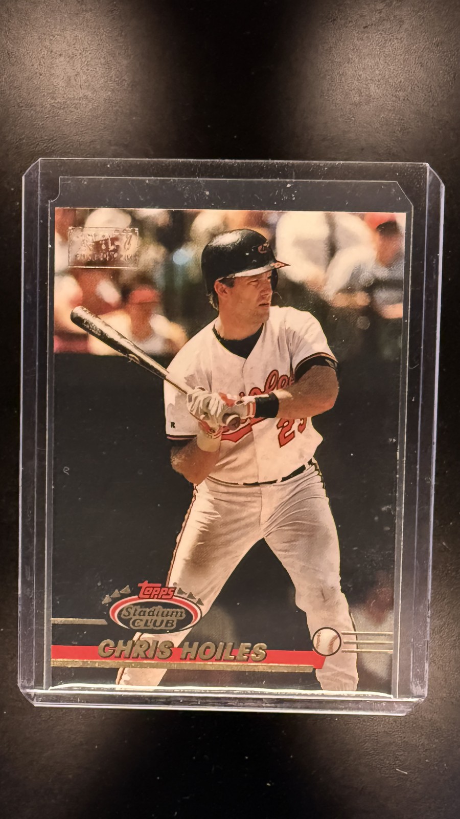 1993 Stadium Club #345 Chris Hoiles First Day Production