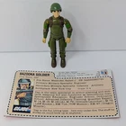 GI Joe Zap 3.75" Action Figure - Swivel-Arm V1.5 1983 w/ File Card & Helmet
