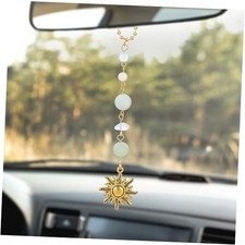 Sun Hanging Car Accessories, Cute Car Rear View Mirror Hanging Charm Handmade