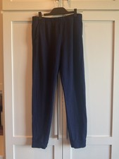 Monrow Super Soft Relaxed Fit Jogger Pants In Navy Large