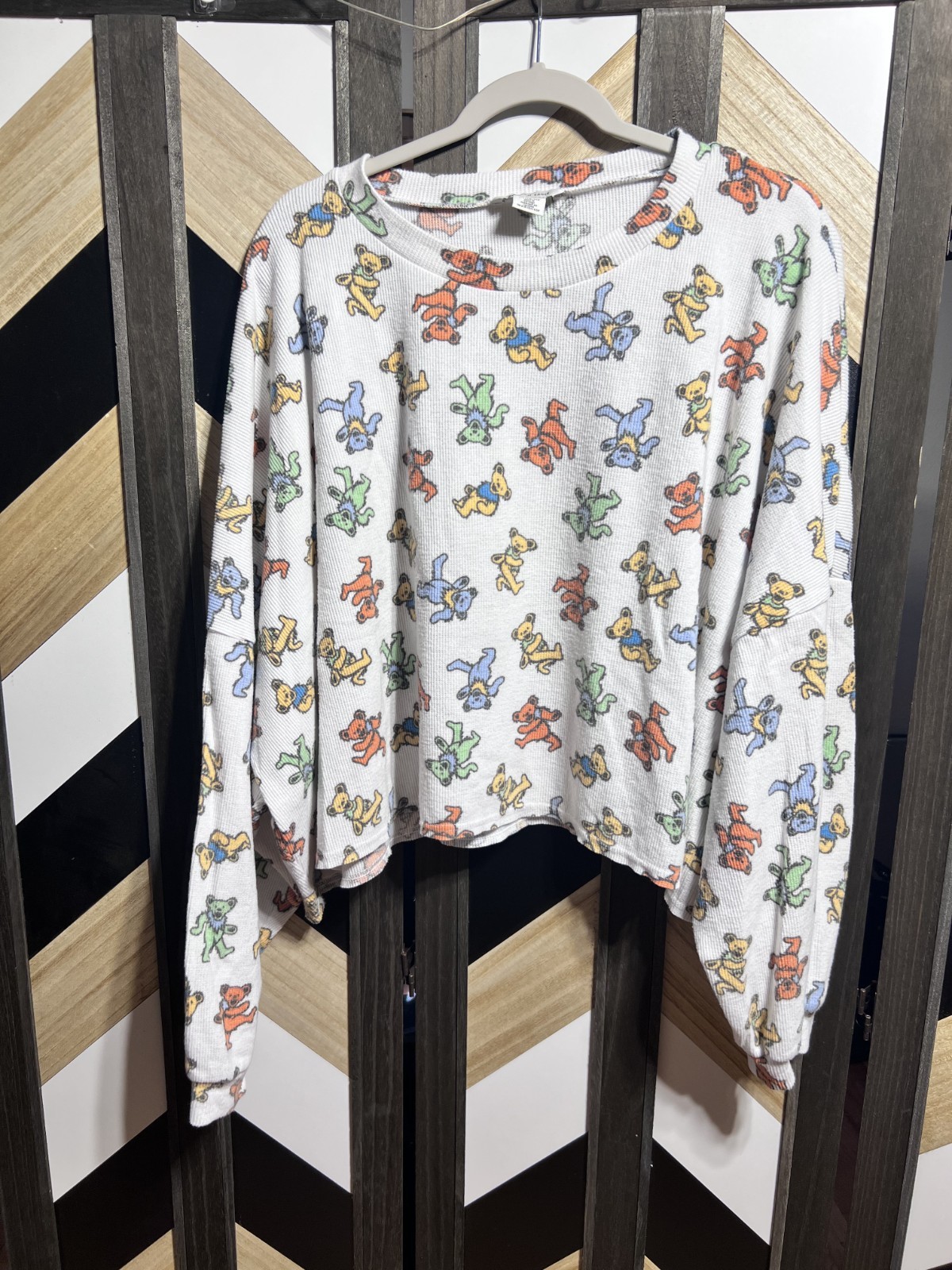 RARE Women's AEO Grateful Dead Dancing Bears LS Thermal Top XXL