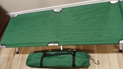 Byer Of Maine Military Cot Aluminum Steel w/carry bag,  gear pouch,  IV Pole NEW