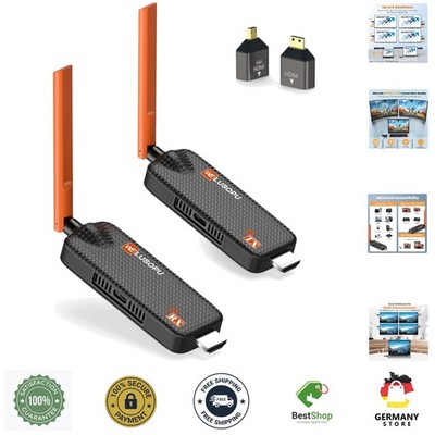Wireless HDMI Transmitter Receiver 4K 6 Displays Streaming 50M Low Latency