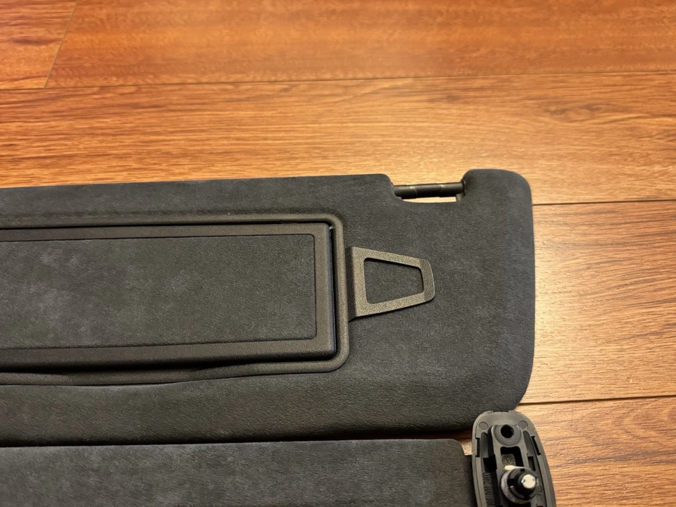 Conjunto de pares de pára-sol L+R camurça preta fabricante de equipamento original 07-13 Mercedes-Benz CL63 S63 AMG - Imagem 4 de 4