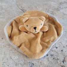 CLOUD ISLAND INFANT BEBE BROWN TEDDY BEAR PLUSH WASHCLOTH LOVEY