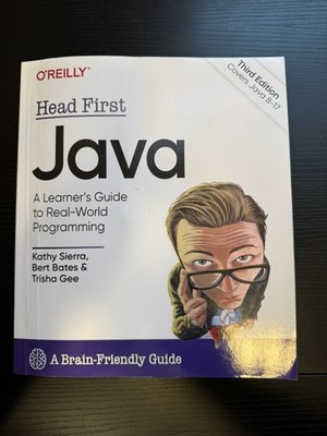 Head First Java: A Brain-Friendly - Paperback, by Sierra Kathy; Bates 