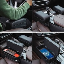 Car Adjustable Height Center Console Extender Armrest Box With Wireless Charger Car Adjustable Height Center Console Extender Armrest Box With Wireless Charger