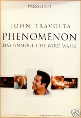 Phenomenon - Das Unmögliche wird wahr - John Travolta Presseheft + 7 Pressefotos
