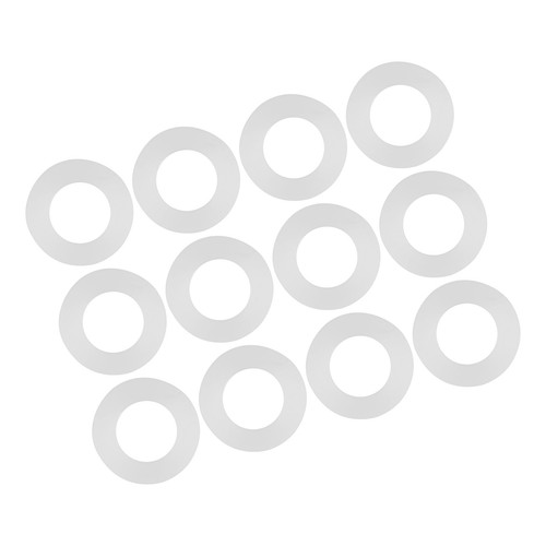 12pcs Flat Gasket White Silicone O Sealing Washers For Bellows Hoses 1/2 - Afbeelding 10 van 22