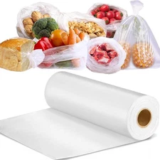 12x16 Inch Clear Produce Food Storage Bag Roll