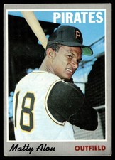 1970 Topps Matty Alou VG+ Pittsburgh Pirates #30