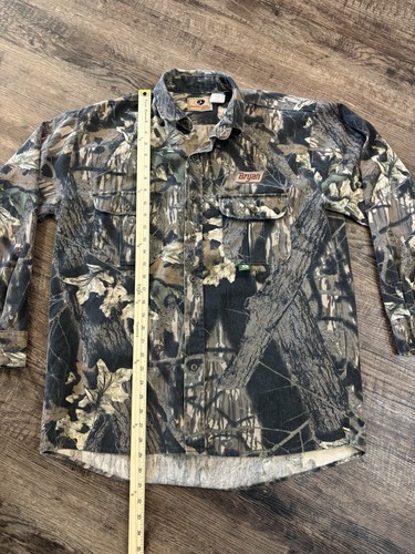VTG Mossy Oak Shirt Men Large Camo Button Up Made in USA Hunting Fall Camouflage - Picture 7 of 9