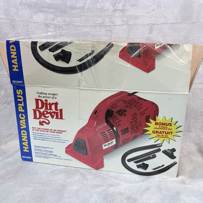 #ad Dirt Devil Hand Vac Plus 08100RT Handheld Vacuum w Attachments Original Box $45.04