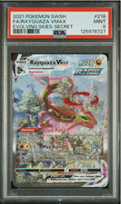 PSA 9 Rayquaza VMAX 218/203 SWSH07 Evolving Skies Alt Art Secret Holo