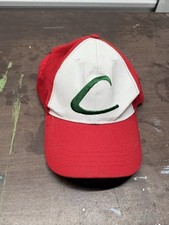 Pokemon Ash Ketchum Style Youth Baseball Cap Red White Adjustable Hat