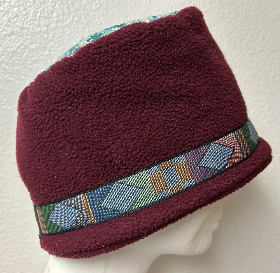 Sombrero de Invierno Horny Toad Active Wear Marca Vintage Años 90 Telluride, CO Hecho en EE. UU. Foto 3 de 4