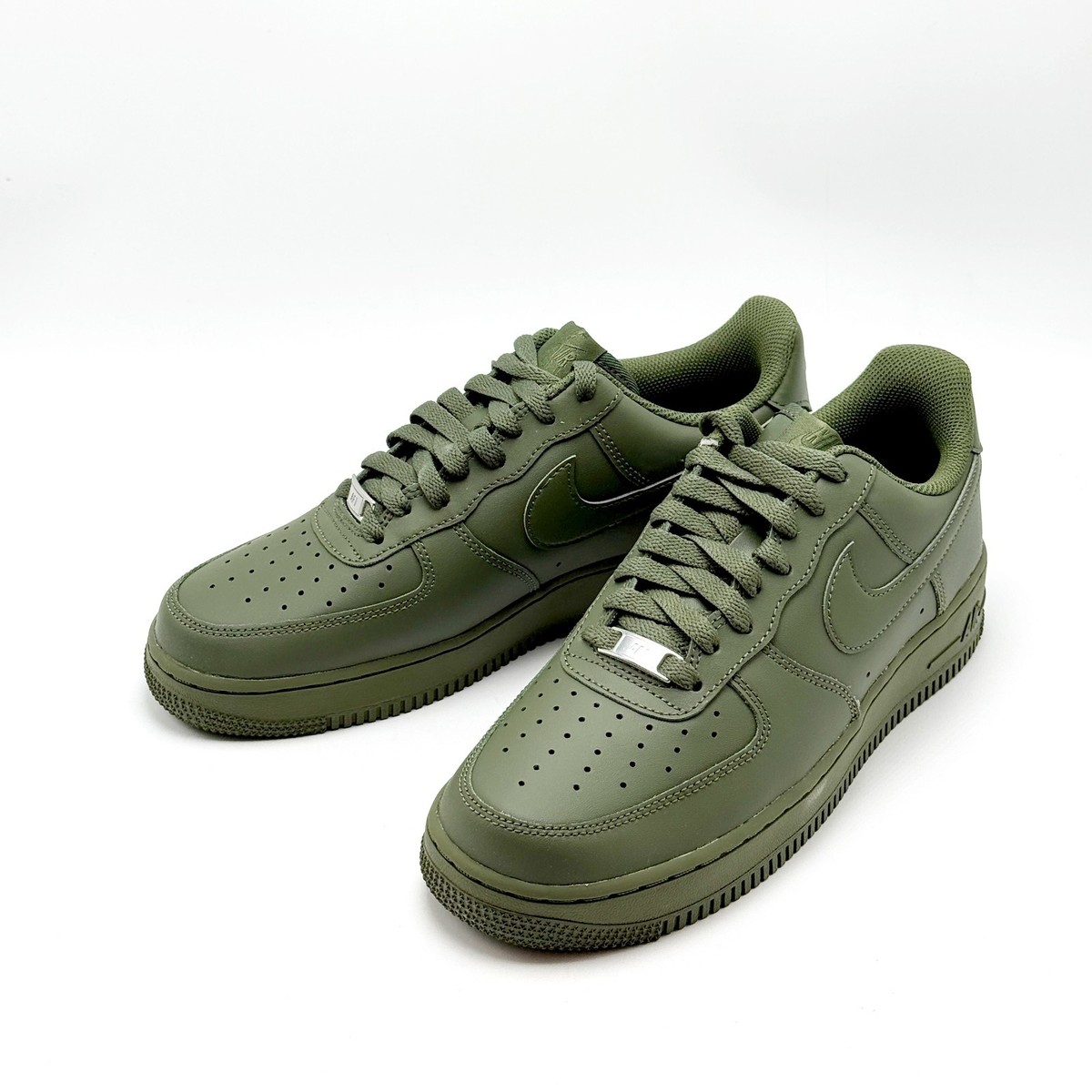 NEW* MEN Nike Air Force 1 '07 Low ARMY OLIVE GREEN / BLACK (IH1698