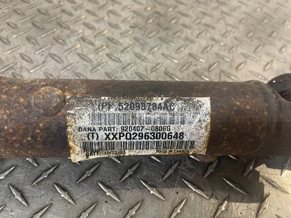 Eje de transmisión trasero manual o automático Dana 35 4.0 12" 52098784AC 97-06 Jeep TJ Wrangler Foto 2 de 4