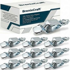 10A Small Heavy Duty Alligator Clips 10 Pack BU-55 Clips