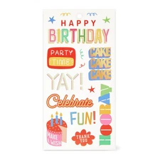Happy Birthday Celebrate Stickers Planner Crafts Scrapbook Teacher Supply
