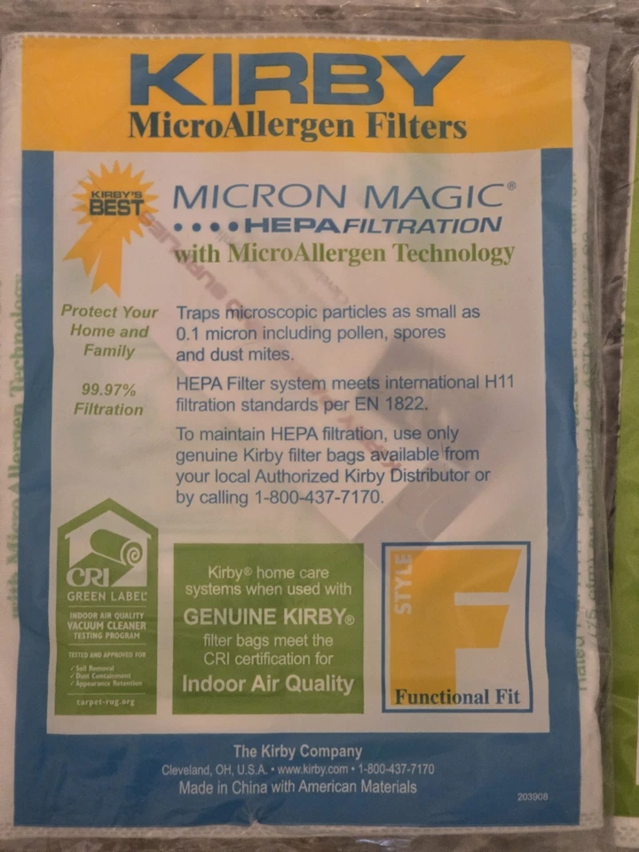 15 Kirby Micron Magic Hepa Filtration Vacuum Bags - Image 3 of 4