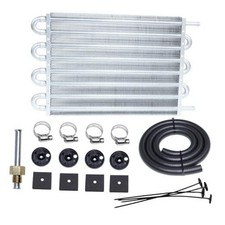 Transmission Oil Cooler Kit, Aluminium alloy Radiator with 5/16" Tube and Hose
