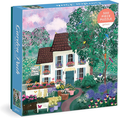 Galison Garden Path   500 Piece Puzzle Cottage SEALED NEW FAST SHIP