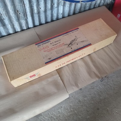 Vintage Sig T-34 Mentor 70'' Wingspan RC Model Airplane Kit Incomplete Kit