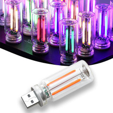 Luz nocturna usb led retro tactil mini para auto camping dormitorio decor regalo