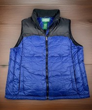 Vintage L.L.Bean Quilted Goose Down Puffer Vest Women XL Full Zip/Pockets