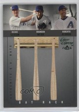 2004 Fleer Classic Clippings Green Richie Sexson Brandon Webb Roberto Alomar 3hd