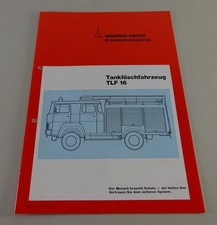 Prospekt Magirus-Deutz LKW Feuerwehr-Tanklöschfahrzeug TLF 16 Stand 03/1975