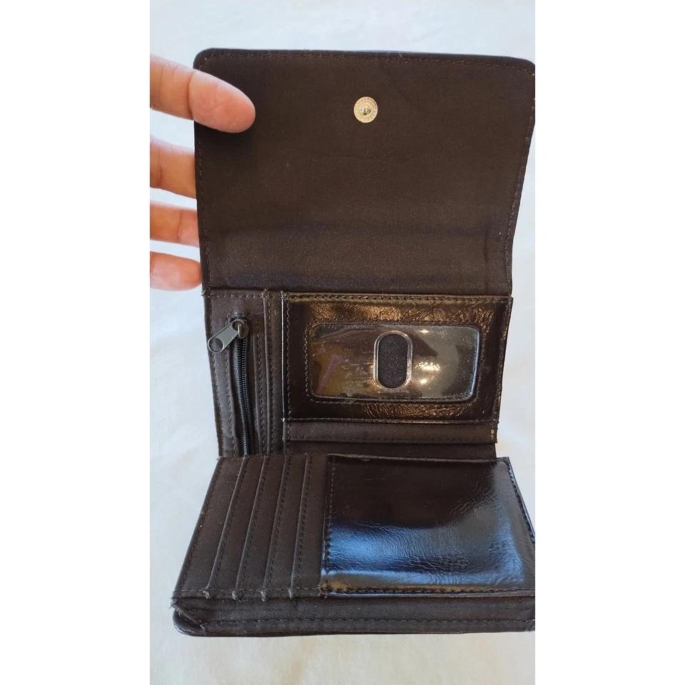 Nine & Co. by Ninewest Women's Brown Beige Animal Print Trifold Wallets - Image 3 of 4