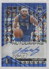 2024-25 Panini Mosaic Blue Prizm 34/49 Jaden Hardy #AM-JAD Auto 1a07