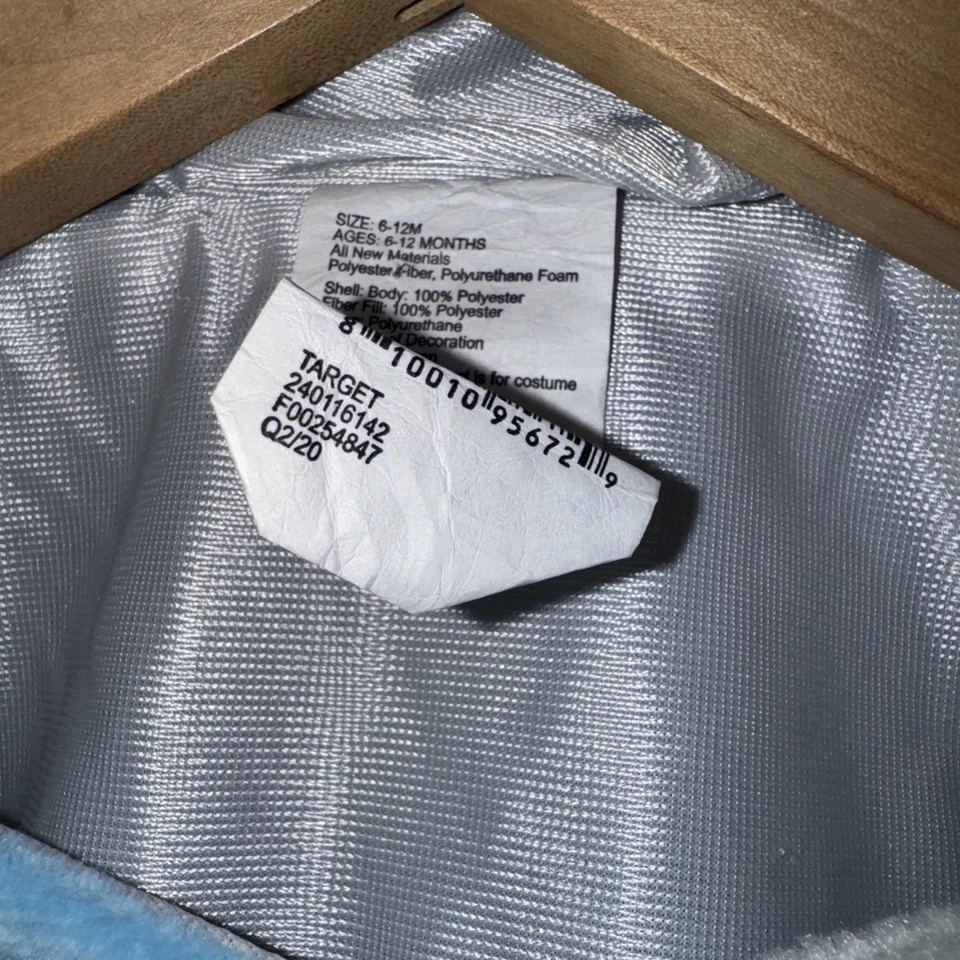 Bebé Infante 6-12 Meses Triceratops Dinosaurio Gris Peluche Disfraz Halloween Foto 2 de 4