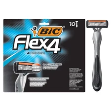 BIC Flex 4 Sensitive Disposable Razors for Men, for a Smooth, Ultra-Close and Co