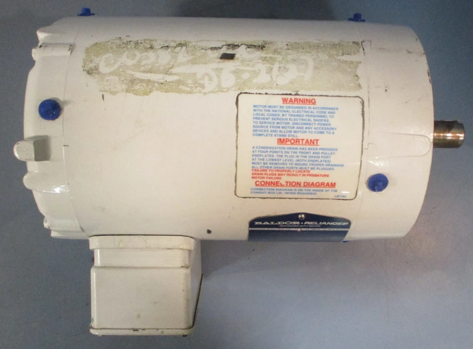 Baldor Reliance VWDM3554T Washdown Duty Motor 35SS606P689H1 1.5HP 7/8" Shaft Dia - Image 3 of 4