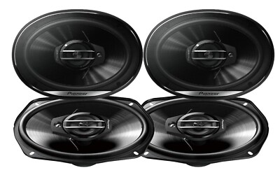 4x Pioneer TS-G6930F 6x9'' 3-Way 800 Watts Max Power Coaxial Car Audio Speakers