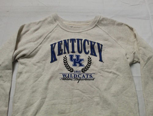 Kentucky Wildcats Womens League Collegiate Wear Sweatshirt LC7 Oatmeal Large