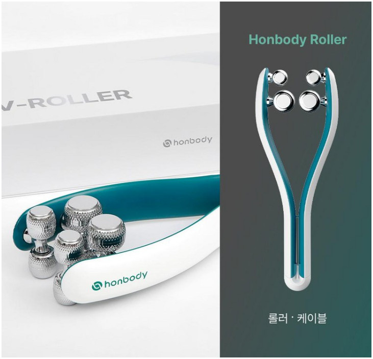Honbody V-Shape Face Line Massger EMS Roller Anti-Wrinkles Lifting Anti-Ageing