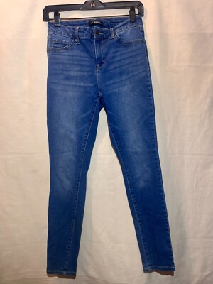 d.jeans Low-Rise Skinny-Leg Women's SZ 6 Blue Cotton Denim Jeans B1